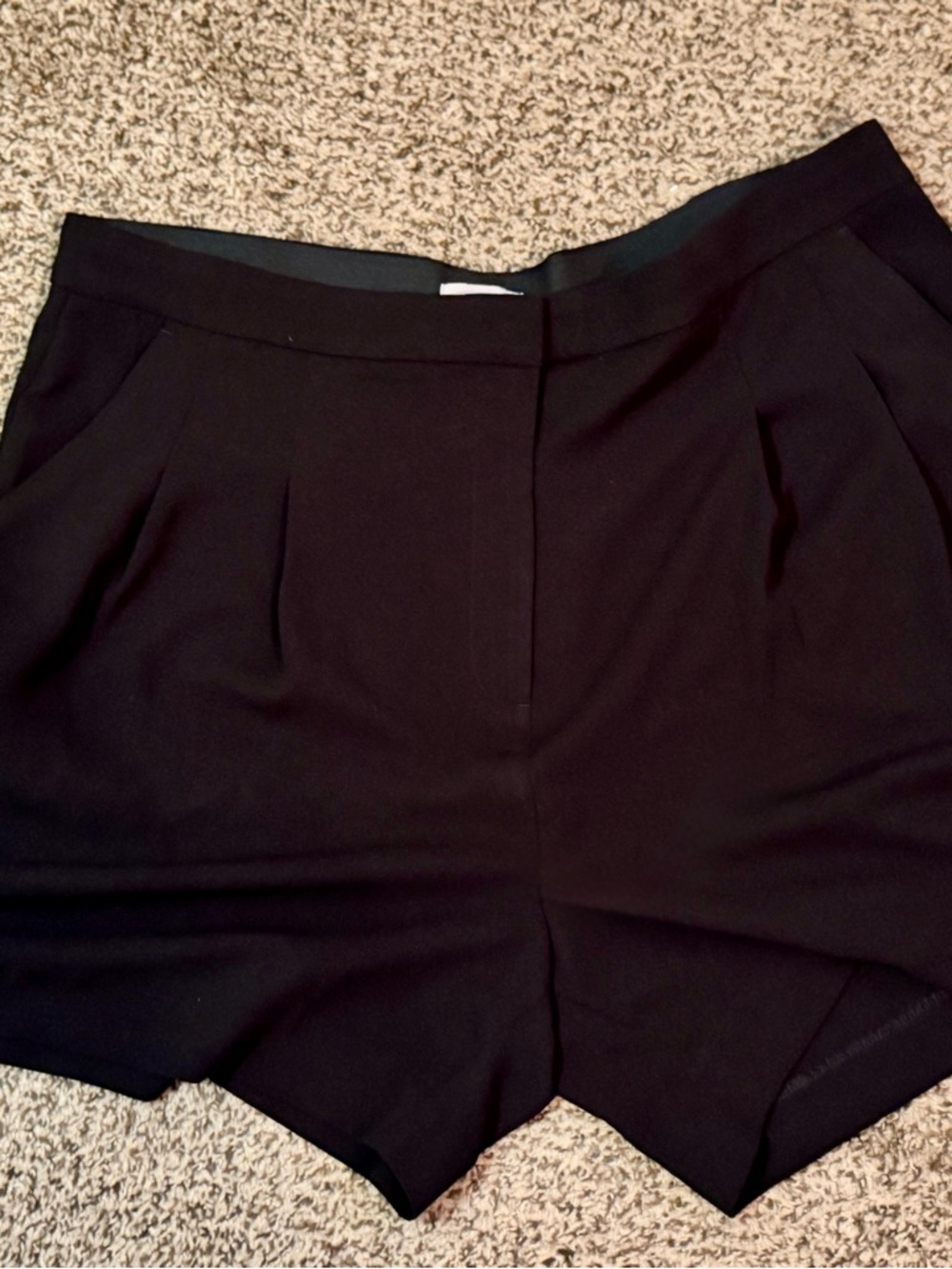 H&M Black High-Waist Tailored Women's Shorts